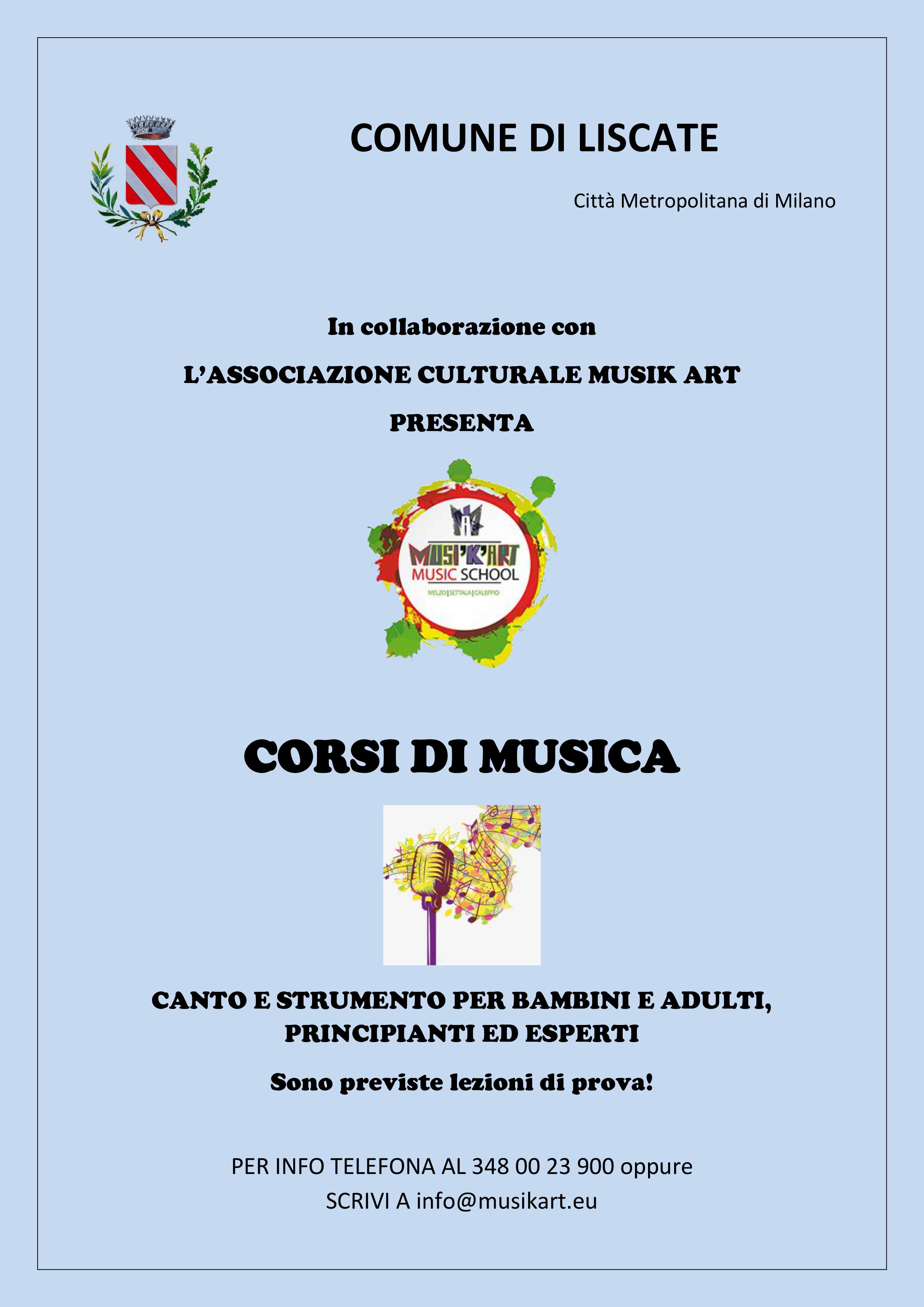 locandina corsi musica musikart